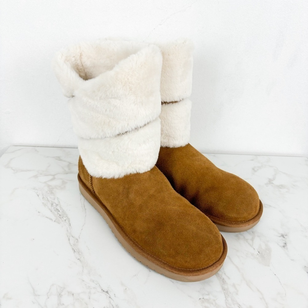 Koolaburra by UGG Dezi Short Mid Calf Boot Sz 10 - Picture 4 of 13